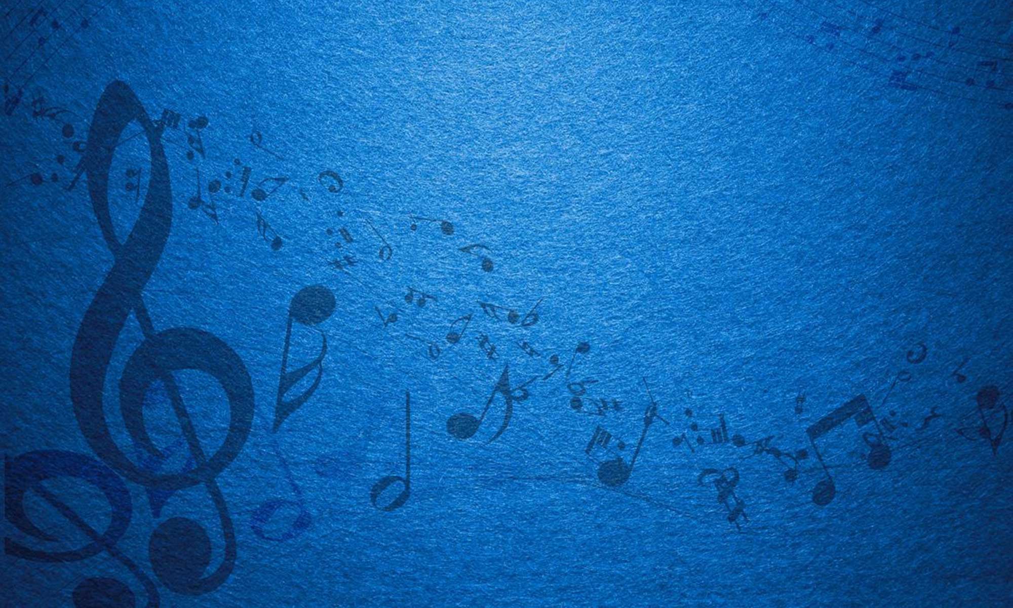 Blue Music Background